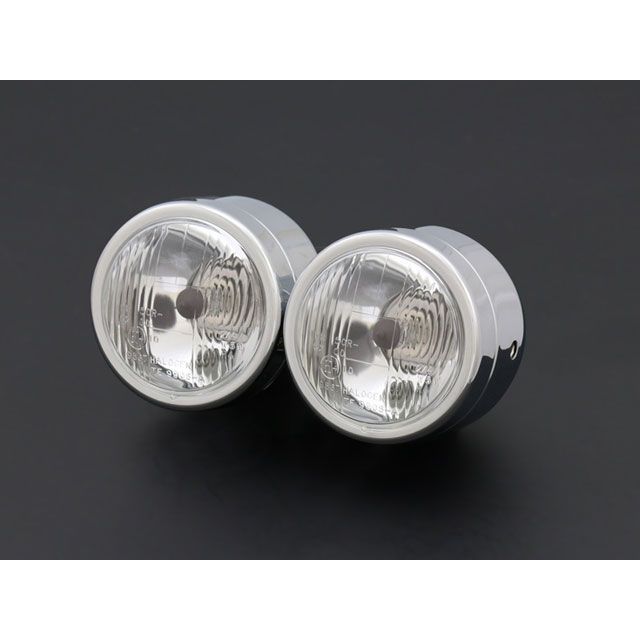 ブライテック 汎用 ヘッドランプ ファイターシリーズ デュアルタイプ カラー クロームボディ Brightec バイクの通販は