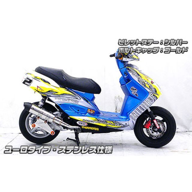 ウイルズウィン シグナスX（台湾車） シグナスX（3型/SE465-1MS）用 アニバーサリーマフラー ユーロタイプ チタン仕様 ビレットステー シ…_2