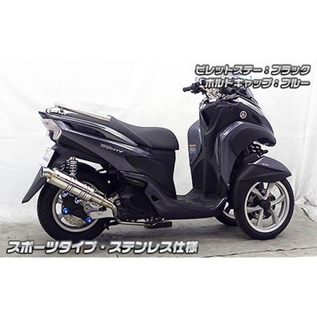 しまの トリックスター / Ninja1100SX 政府認証スリップオンマフラー