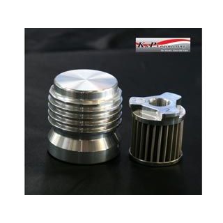 K&amp;P CRSC V-Rod ステンレス スティール・マイクロニック オイルフィルター カートリッジ式 カラー アルミビュレット K&amp;P Engin…_1