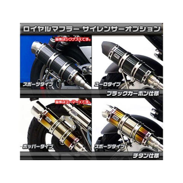 ウイルズウィン G-MAX125 G-MAX125用 ロイヤルマフラー ユーロタイプ