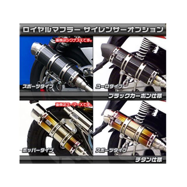 ウイルズウィン Z1 125 Z1 125用 ロイヤルマフラー ポッパータイプ O2