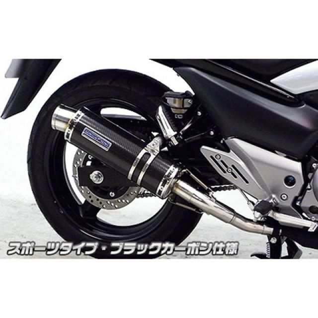 ウイルズウィン GSR250 GSR250（JBK-GJ55D）用 スリップオンマフラー スポーツタイプ サイレンサー ブラックカーボン仕様 Wir…