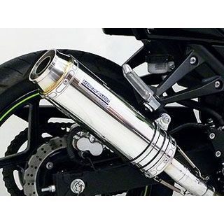 ウイルズウィン Ninja250R Ninja250R用スリップオンマフラー バズーカータイプ【JMCA認証】 サイレンサー ブラックカーボン仕様 …