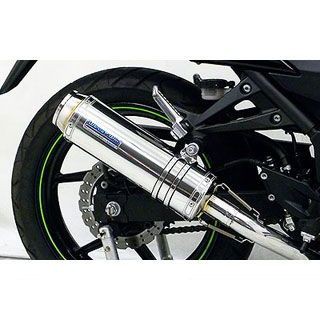 ウイルズウィン Ninja250R Ninja250R用ダイナミックマフラー バズーカータイプ フルパワーバージョン O2センサー取付口対応 サイレ…