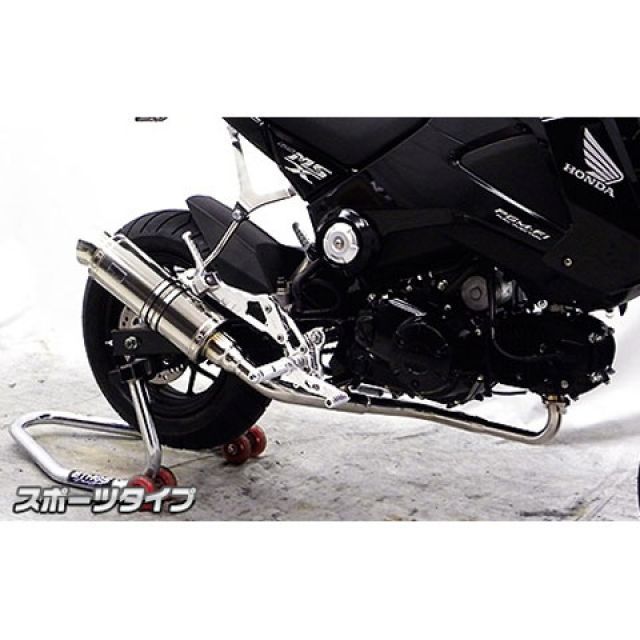 ウイルズウィン グロム/MSX125（1型） グロム/MSX125（1型）用 ロイヤルダウンマフラー スポーツタイプ オプション オプションD Wi… マフラー