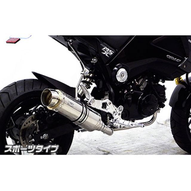 ウイルズウィン グロム/MSX125（1型） グロム/MSX125（1型）用 ロイヤルダウンマフラー スポーツタイプ オプション オプションD Wi… マフラー