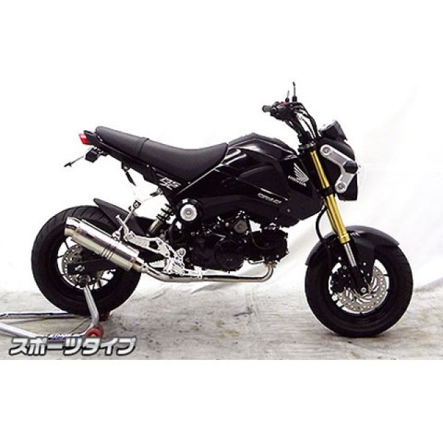 ウイルズウィン グロム/MSX125（1型） グロム/MSX125（1型）用 ロイヤルダウンマフラー スポーツタイプ オプション オプションD Wi… マフラー