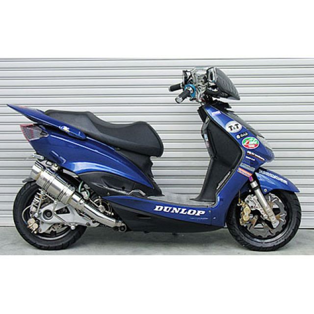 ウイルズウィン シグナスX（3型） シグナスX（3型/SE465-1MS）用 アトミックショートマフラー ポッパータイプ O2センサー取付け口付 オ…_1