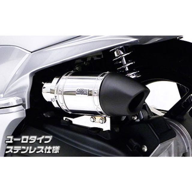 ウイルズウィン PCX PCX（JF28/初期）用 サイレンサー型エアクリーナーキット ユーロタイプ 仕様 ステンレス仕様 WirusWin