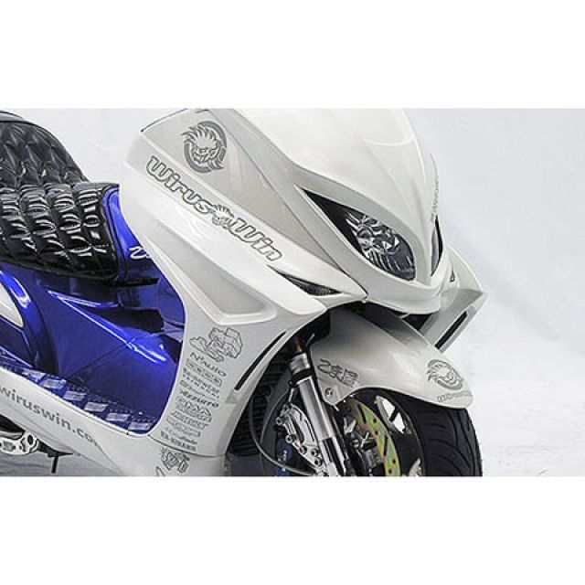 ウイルズウィン マジェスティ125 マジェスティ125用 ソリッドバイザーカウル タイプG(塗装無し) WirusWin バイクの通販は