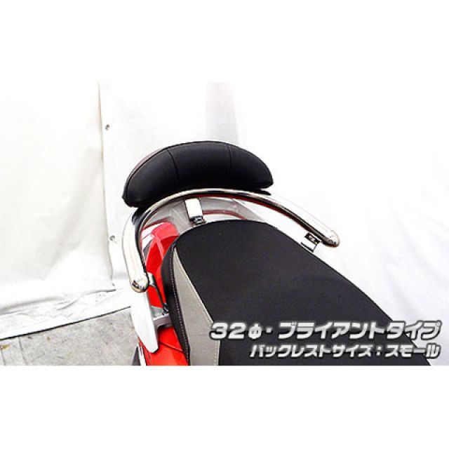 ウイルズウィン Z1 125 Z1 125用 バックレスト付き 32φタンデムバー タイプ ブライアントタイプ バックレストサイズ スモール Wir…