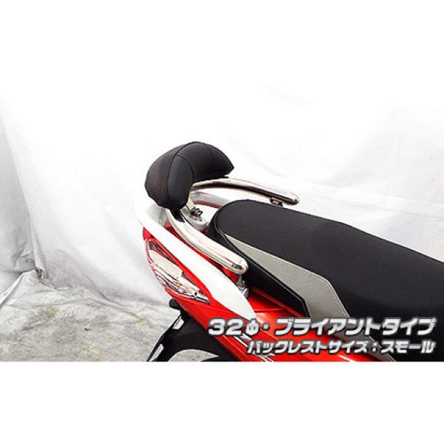 ウイルズウィン Z1 125 Z1 125用 バックレスト付き 32φタンデムバー タイプ ブライアントタイプ バックレストサイズ スモール Wir…_1