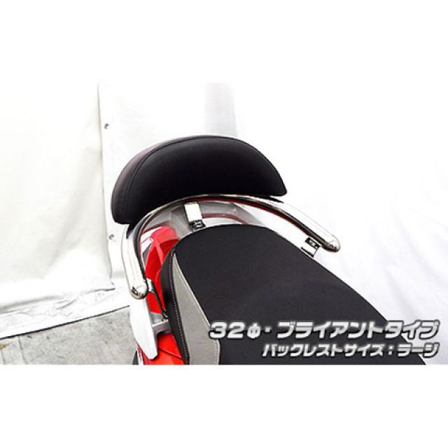 ウイルズウィン Z1 125 Z1 125用 バックレスト付き 32φタンデムバー タイプ ブライアントタイプ バックレストサイズ ラージ Wiru…