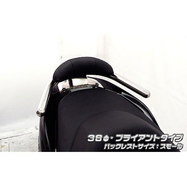 ウイルズウィン フォルツァSi フォルツァSi（MF12）用 バックレスト付き 38φタンデムバー タイプ ブライアントタイプ バックレストサイズ …