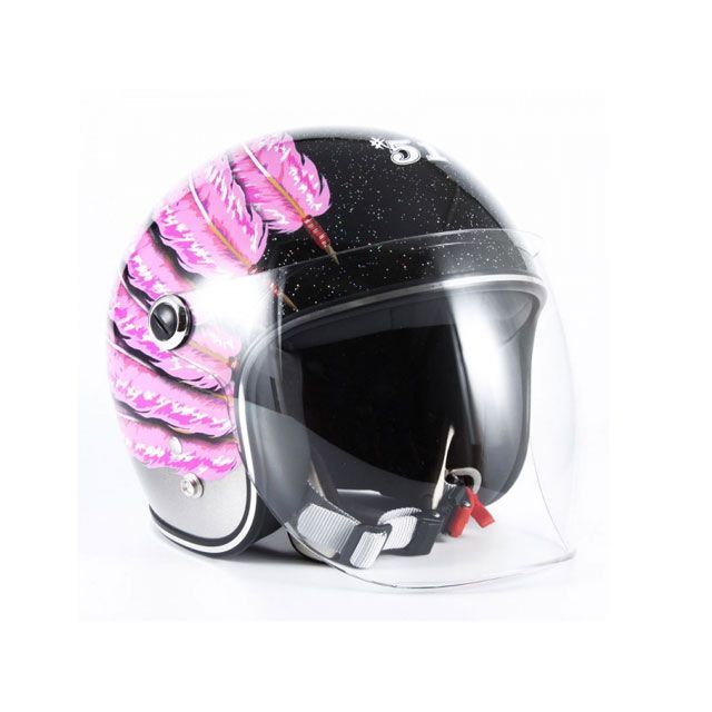 72ジャムジェット IWAKI Fifty one Feather Design キッズ カラー ピンク 72JAM バイクの通販は