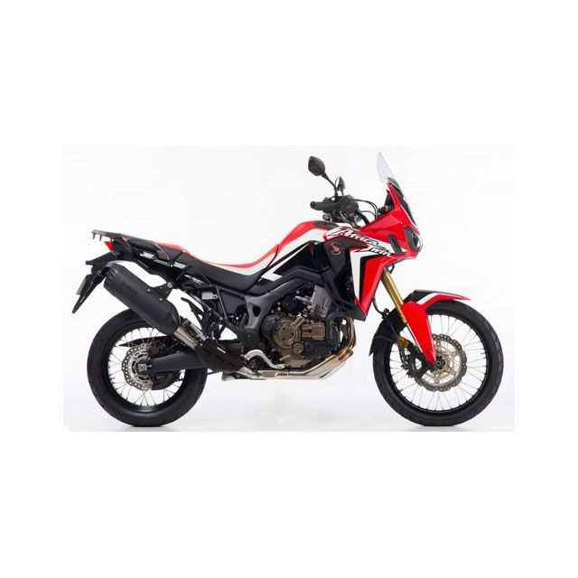 ボス CRF 1000 Africa Twin エキゾースト Desert Fox ブラックエディション-スリップオン（EU圏公道走行認可eマーク付…