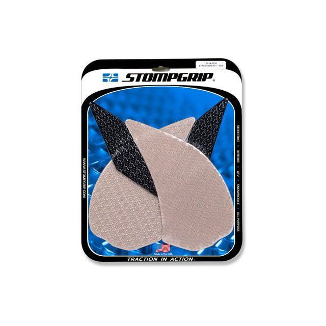 ストンプグリップ トラクションパッドタンクキット クリア VOLCANO Ninja250/300 13-17 55-10-0043C | STOMPGRIP(ストンプグリップ) トラクションパッド タンク
