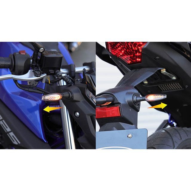 キジマ YZF-R25/MT25 YZF-R3/MT-03 ウインカーランプSET シーケンシャルTRウインカー LED KIJIMA バイクの通販は