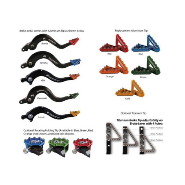 ハンマーヘッド RMZ250 ブレーキペダル ローテーティングティップ