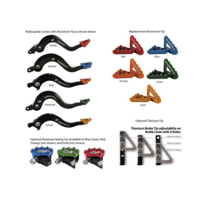 ハンマーヘッド KTM用 ブレーキペダル ローテーティングティップ