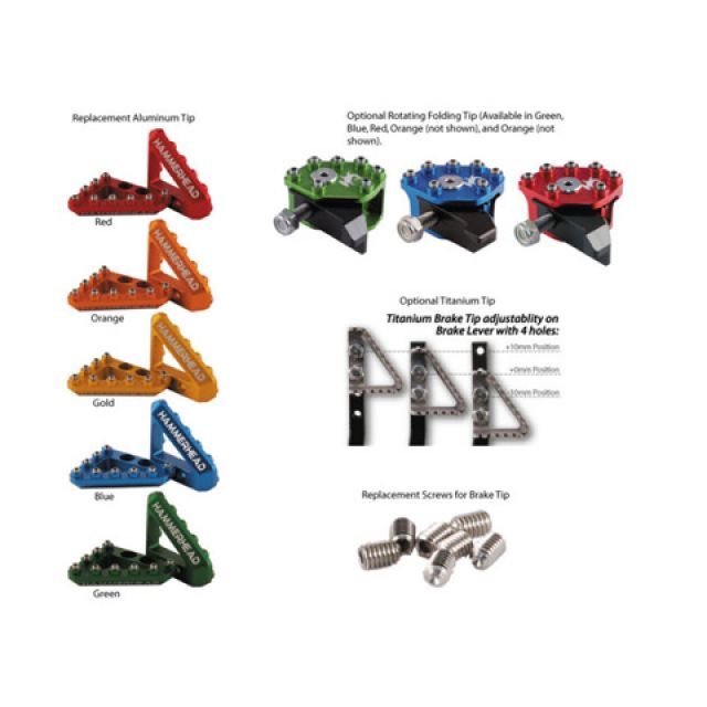 ハンマーヘッド KTM用 ブレーキペダル ローテーティングティップ