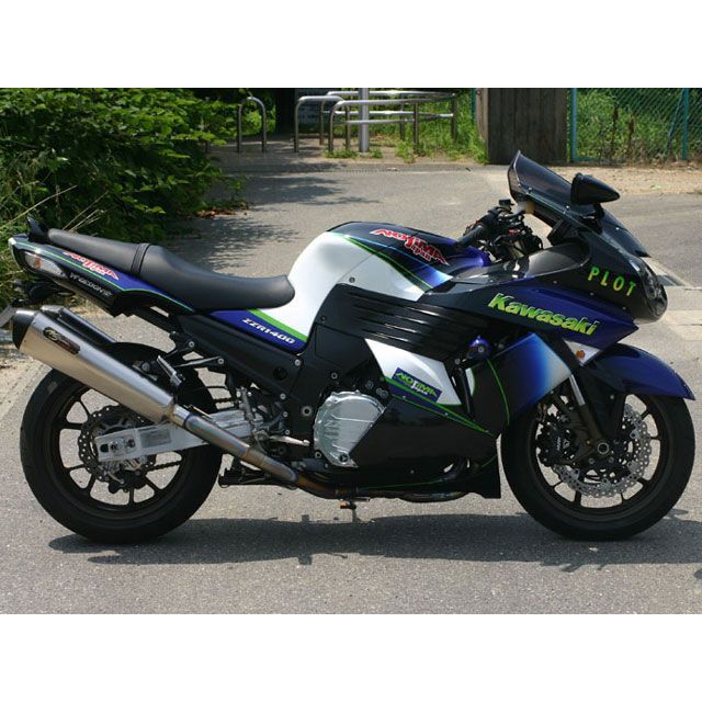 ノジマ ZZR1400 LOCK-ON TYP-SC TWIN-TAIL 手曲げチタンフルエキゾースト NOJIMA