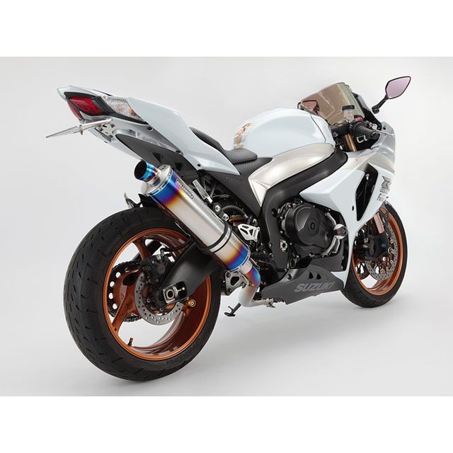 BMS GSX-R1000 ラウンド スリップオン サイレンサー ヒートチタン BMS RACING FACTORY