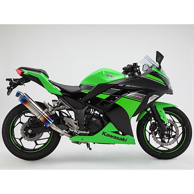 光沢のあるブラックフェアリングキット Kawasaki Ninja 300 2013-2017
