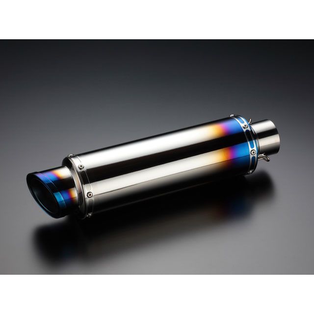 ビームス 汎用 汎用サイレンサー φ100×300mm（スラッシュテール） サイレンサー チタン焼き有り 差込径 φ60.5 BEAMS バイクの通販は