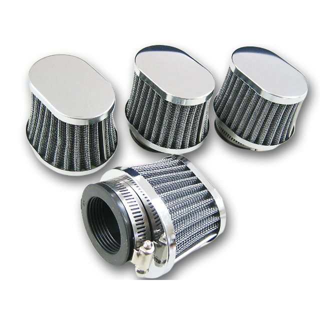マッドマックス パワーフィルター オーバルテーパータイプ 42mm 汎用 メッキ 仕様 4個 MADMAX バイクの通販は