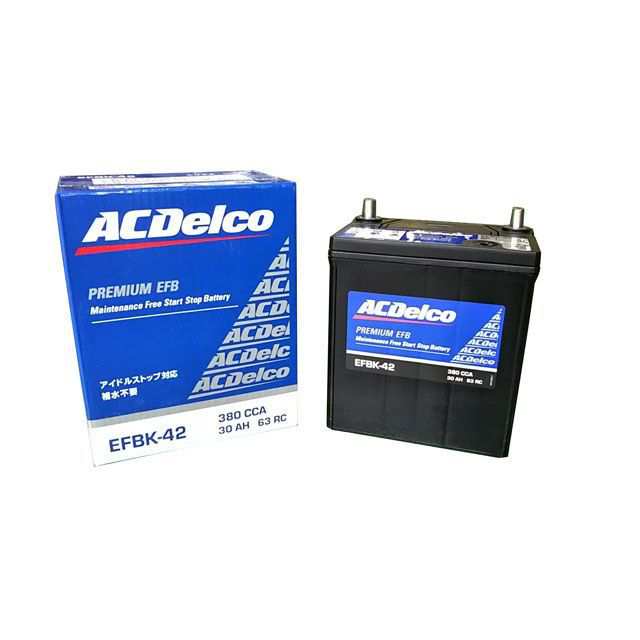 エーシーデルコ EFBK42 アイドリングストップ車対応 EFBバッテリー ACDelco 車 自動車の通販は