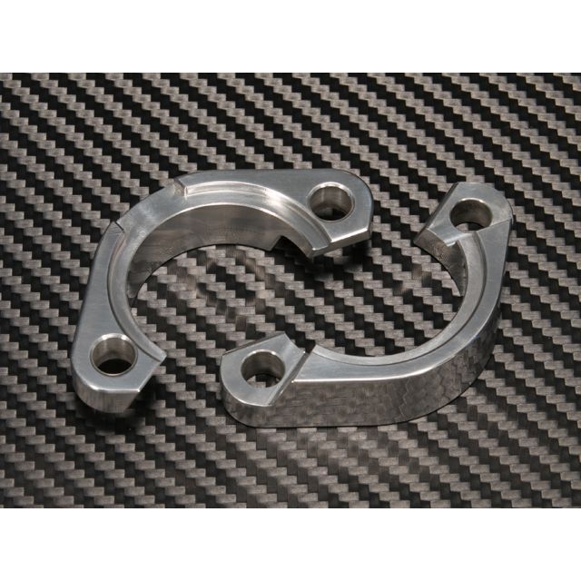 ユーカナヤ Z750FOUR Z750FXII アルミ削り出しエキゾーストフランジ カラー ゴールド U-KANAYA_1