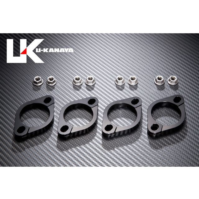 ユーカナヤ 高精度アルミ削り出しビレットエキゾーストフランジ