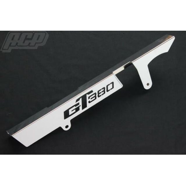 ACP GT380 GT380 ロゴ入り メッキチェーンケース ACP バイク