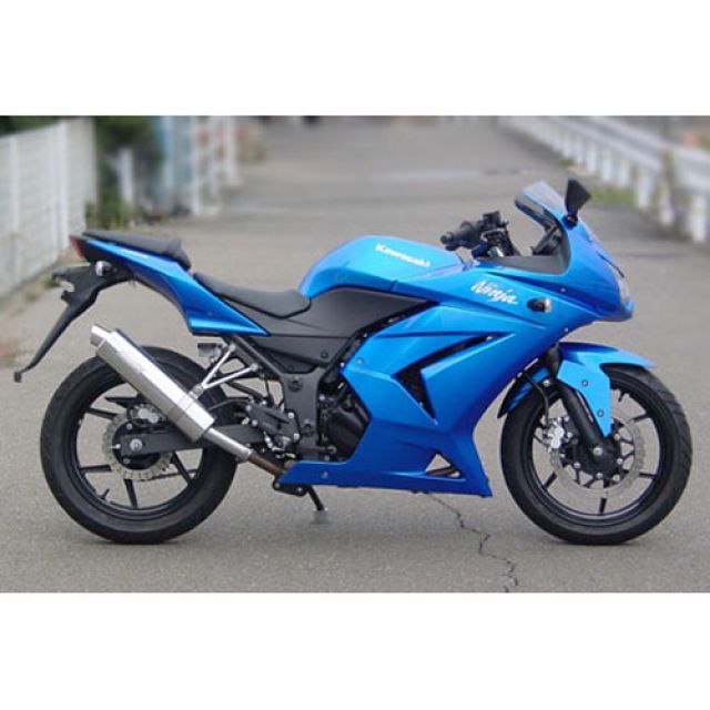 【メーカー直送】スーパーバイク Ninja250 Ninja250 アルミスリップオンマフラー 仕様 純正タンデムステー使用 SuperBike