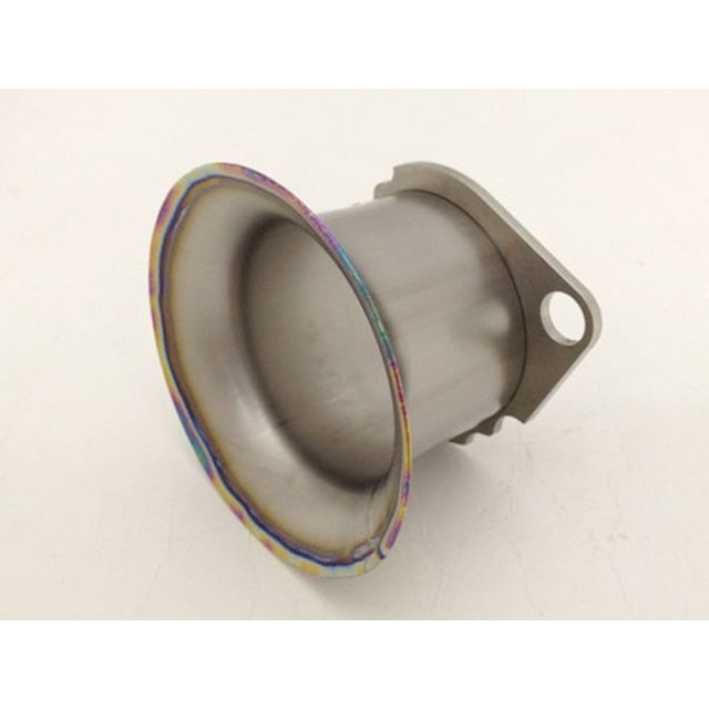 【メーカー直送】スーパーバイク 汎用 FCR用フルチタンファンネル ビックボディー用（35φ-41φ） 仕様 ポリッシュピュア（焼き色なし） ファン…_3