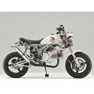 オーバーレーシング MONKEY レーシングダウンマフラー ブラック（スチールEXP） OVER RACING バイクの通販は