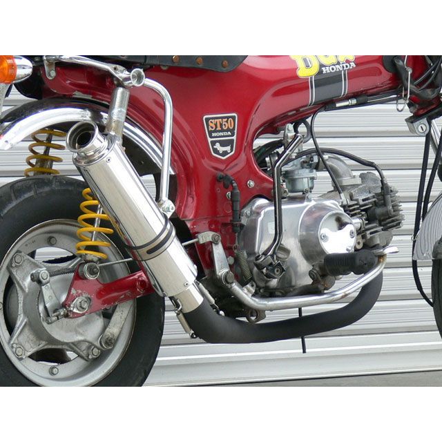 オーバーレーシング Chaly DAX レーシングダウンマフラー ブラック OVER RACING バイクの通販は 22,717円