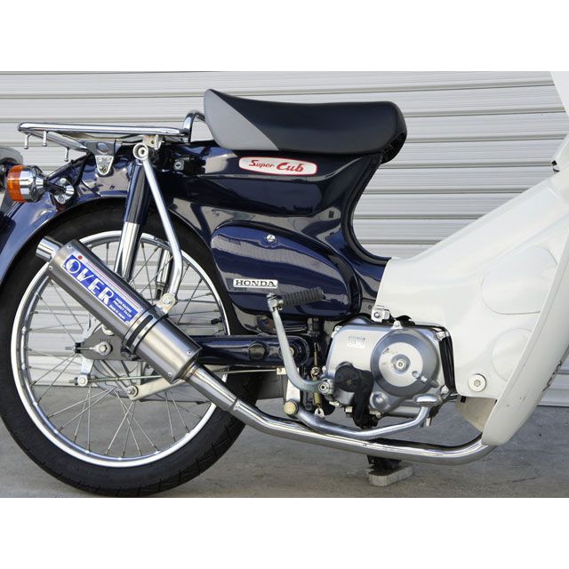 オーバーレーシング Cub90 ステンチタンマフラー OVER RACING