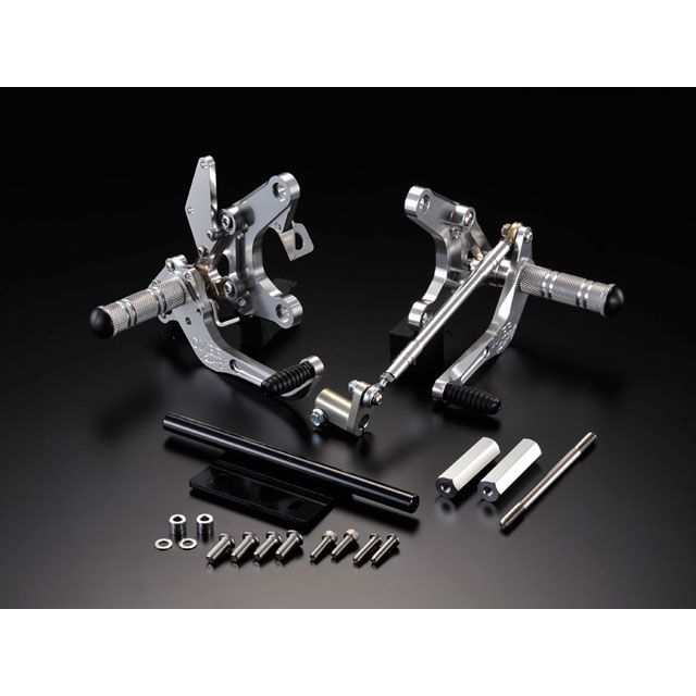 オーバーレーシング MONKEY バックステップ 4ポジション ディスク カラー シルバー OVER RACING