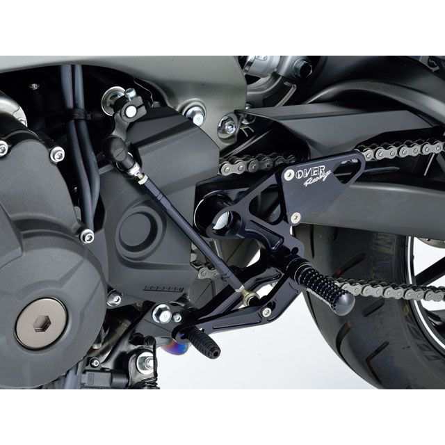 オーバーレーシング バックステップ 4ポジション カラー ブラック OVER RACING バイクの通販は