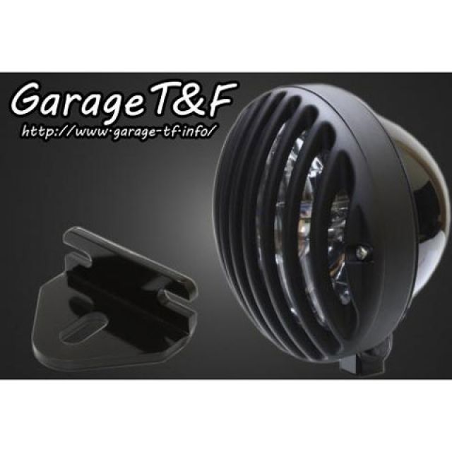 ガレージT&F 250TR 5.75インチバードゲージヘッドライト＆ライトステー