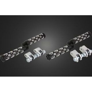 ガレージT&amp;F ドラッグスター1100 コンバットフットペグ セット内容 フロント＆リアセット カラー ブラック T&amp;F
