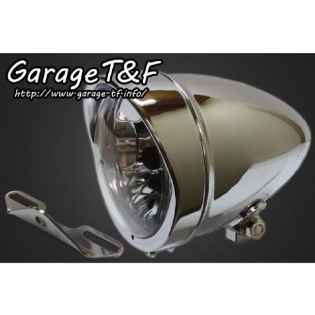 ガレージT&F ドラッグスター1100クラシック 4.5インチロケットライト＆ライトステー（タイプB）キット カラー ブラック T&F バイクの通販は 12,172円