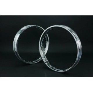 M-TEC中京 DID クロームメッキリム 仕様 リア（2.15-18 40H） MRS バイク