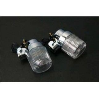 M-TEC中京 Z-I Z-II ヨーロピアンウィンカー 300型（φ50） 2個入り カラー クリアレンズ/メッキボディー MRS