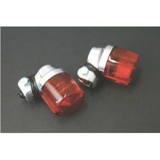 M-TEC中京 Z-I Z-II ヨーロピアンウィンカー 500型（φ45） 2個入り カラー オレンジレンズ/メッキボディー MRS バイクの通販は