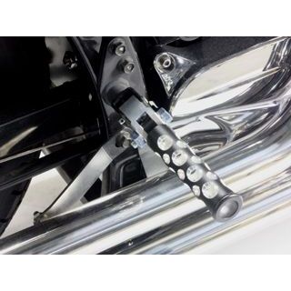 ガレージT&amp;F ドラッグスター250 コンバットフットペグ セット内容 フロント＆リアセット カラー 黒 T&amp;F_2