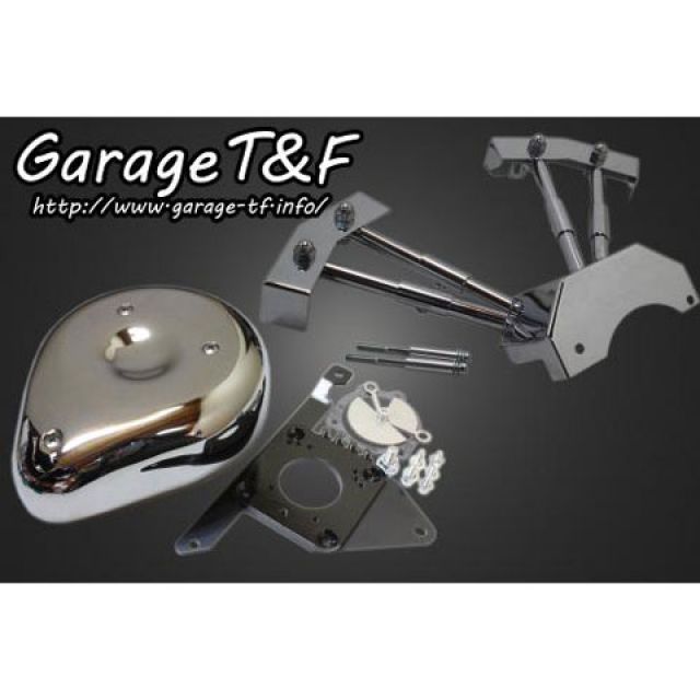 ガレージT&amp;F ドラッグスター400/クラシック ティアドロップ＆プッシュロッドカバーセット T&amp;F